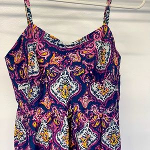 Perfect fit Purple Print J Crew Dress size 0